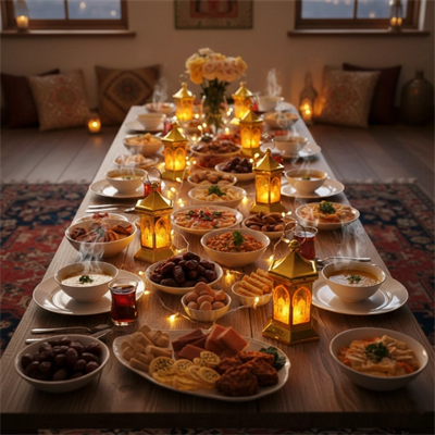 Ramazan Temalı Altıgen Kubbe LED Lamba