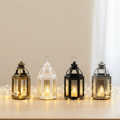 Ramazan Temalı Büyük Altıgen Açık Kubbe LED Lamba