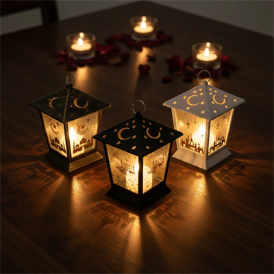 Ramazan Temalı Kare Kubbe LED Lamba
