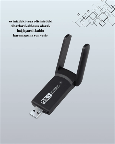 Realtek Chipsetli 5G Destekli Yüksek Hızlı Ağ Adaptörü