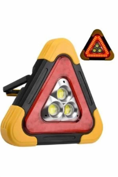 Reflektör Güneş Enerjili Taşınabilir Portatif Acil Güvenlik Işığı Araba Acil Uyarı Işığı