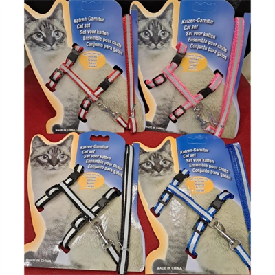 Reflektörlü Kedi Gezdirme Tasması