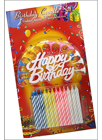 Rengarenk Happy Birthday Doğum Günü Mumları