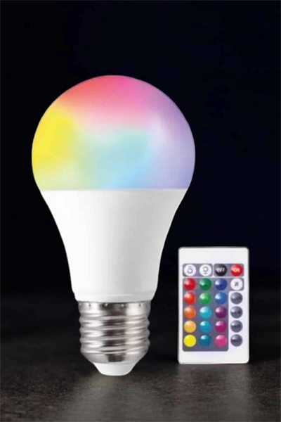 Renk Değiştirebilen RGB Işıklı Led Ampul A+Enerji 15 Watt Led Işık