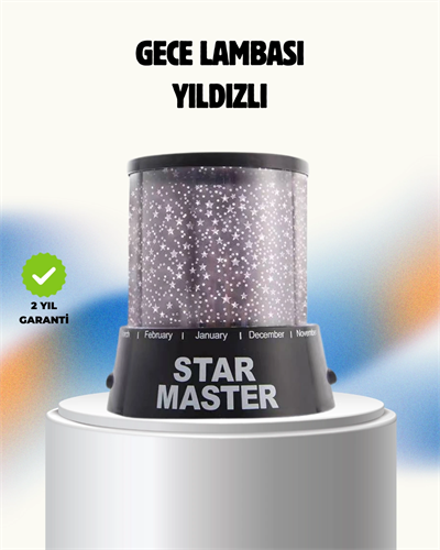 Renk Değiştirmeli LED Yıldız Projektör Parti ve Gece Lambası