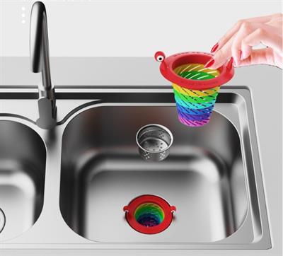 Renkli 6 Kademeli Lavabo Süzgeci (3936)