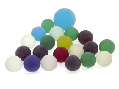 Renkli Buzlu Cam Misket