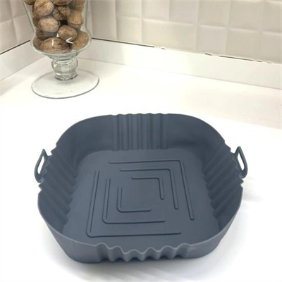 Renkli Isıya Dayanıklı Yıkanılabilir Silikon Fırın  Airfryer Kare Model Pişirme Matı 20 Cm Bx40