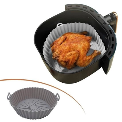 Renkli Isıya Dayanıklı Yıkanılabilir Silikon Fırın Ve Airfryer Yuvarlak Pişirme Matı 20 Cm Bx40