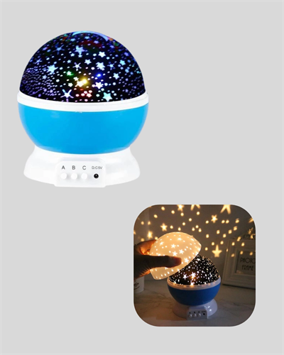Renkli LED Gece Lambası 6 Işık Modlu Çocuk Odası Atmosfer Aydınlatma