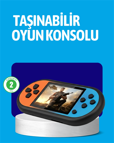 Retro 520 Oyunlu Taşınabilir Konsol HD Ekran USB Şarjlı