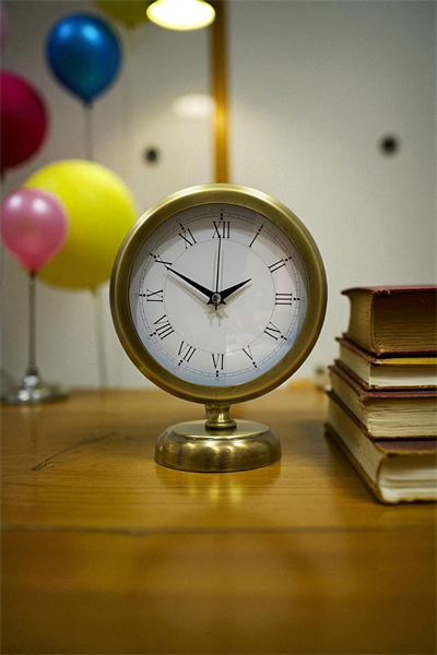 Retro Eskitme Metal 25 x 20 Cm Masa Saati