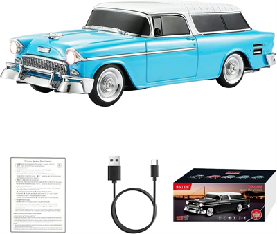 Retro Klasik Araba Bluetooth Hoparlör Kablosuz Hd Ses Fm Radyo Yg-1955 Bx40