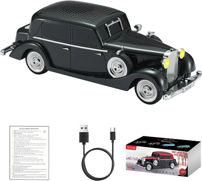 Retro Klasik Araba Bluetooth Hoparlör Kablosuz Hd Ses Fm Radyo Yg-239 Bx40