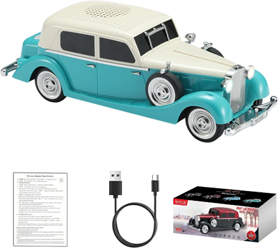 Retro Klasik Araba Bluetooth Hoparlör Kablosuz Hd Ses Fm Radyo Yg-239 Bx40