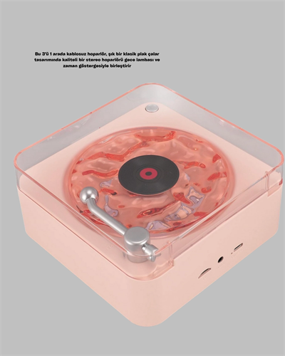 Retro Kristal Netliğinde Ses – Gece Işıklı Retro Bluetooth Hoparlör