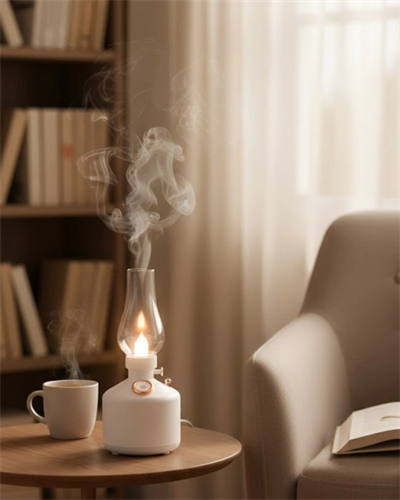 Retro LED Işıklı 1200 mAh Şarjlı Aroma Difüzörü 280 ml Su Kapasiteli