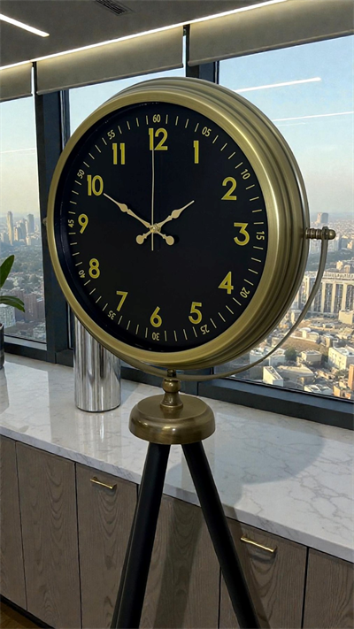 Retro Luxury Tripod Ayaklı Saat