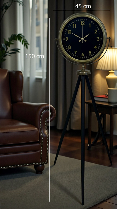 Retro Luxury Tripod Ayaklı Saat