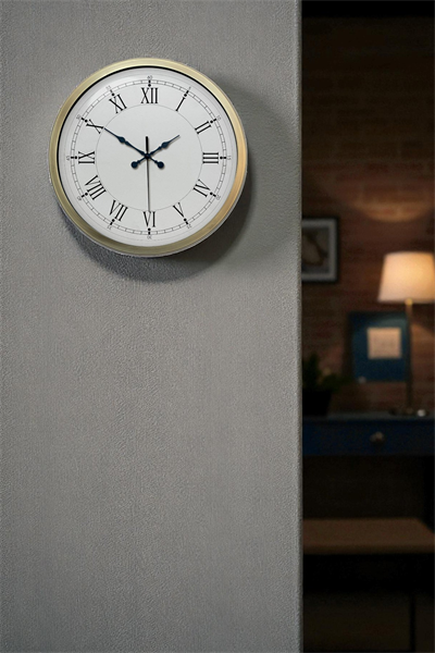 Retro Modern Roma Rakamlı 40 Cm Metal Duvar Saati