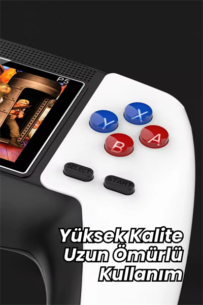 Retro Oyun Konsolu, 520 Oyunlu, TV Bağlantılı, Beyaz Kumandalı Klasik Oyun Cihazı