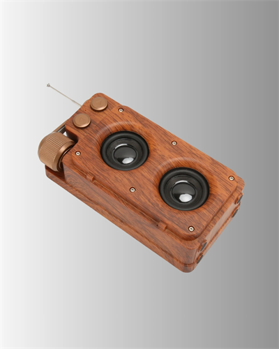 Retro Radyo Tasarım Bluetooth Hoparlör 1800mAh Uzun Çalma Süresi