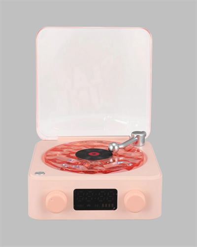 Retro Saatli Bluetooth Hoparlör – Gece Lambalı Kristal Ses Kalitesi