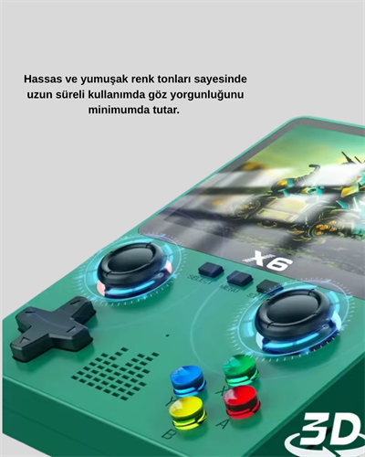 Retro Taşınabilir Konsol 3.5 IPS Ekran Ergonomik Çift LR Kontrollü