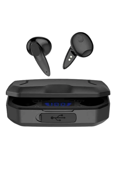 Rgb Işıklı Çift Mikrofonlu Siyah Profesyonel Oyuncu Kulaklığı Kablosuz Kulakiçi