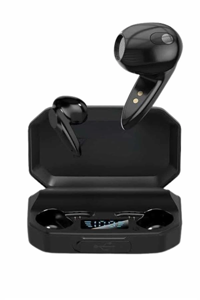 Rgb Işıklı Çift Mikrofonlu Siyah Profesyonel Oyuncu Kulaklığı Kablosuz Kulakiçi