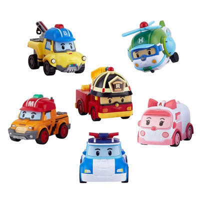 Robocar Poli Gogo Rescue Deluxe 6lı Set -POLI/ZR-914
