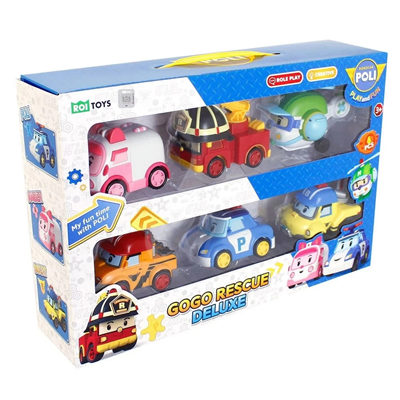Robocar Poli Gogo Rescue Deluxe 6lı Set -POLI/ZR-914