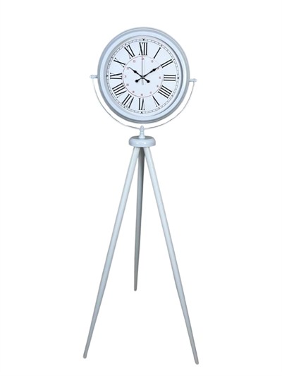 Roma Rakamlı Beyaz Tripod Ayaklı Saat