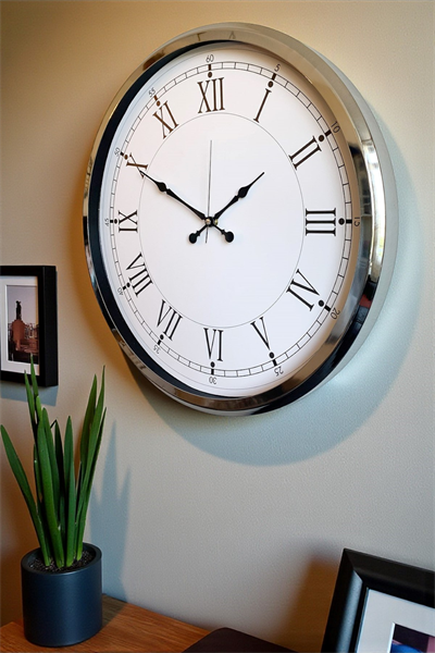 Roma Zarafeti Krom 52 Cm Metal Duvar Saati