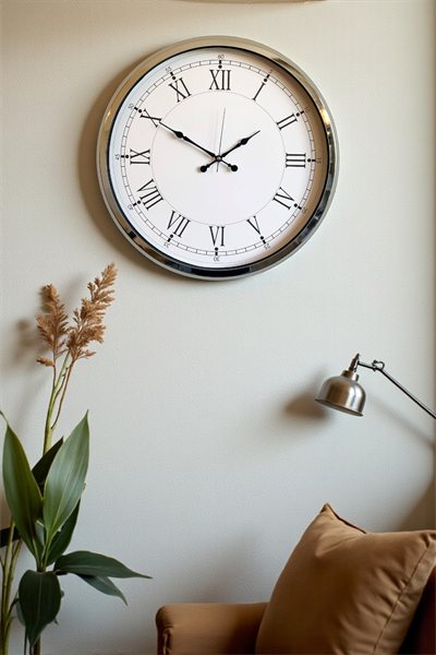 Roma Zarafeti Krom 52 Cm Metal Duvar Saati