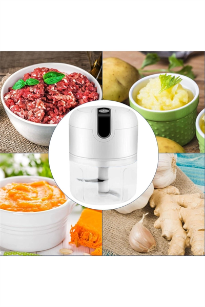 Rondo Doğrayıcı 250 ML Taşınabilir USB Şarjlı Pratik El Rondo Blender Yeni Nesil