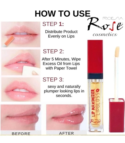 Rose Cosmetics Dudak Dolgunlaştırıcı Doğal Görünüm Dudak Parlatıcısı