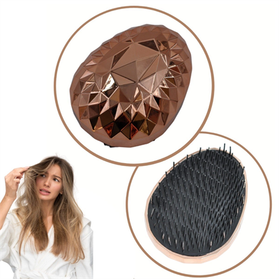 Rose Gold Saç Düzleştirici Tarak Geniş Aralıklı her Saç Tipine Uygun Fırçalı Saç Düzleştirici Bx40