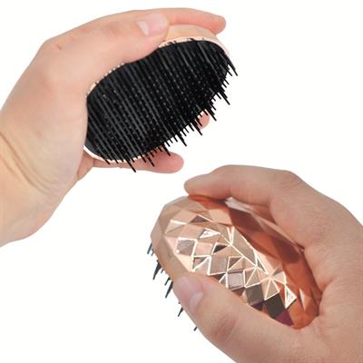 Rose Gold Saç Düzleştirici Tarak Geniş Aralıklı Her Saç Tipine Uygun Fırçalı Saç Düzleştirici (3936)