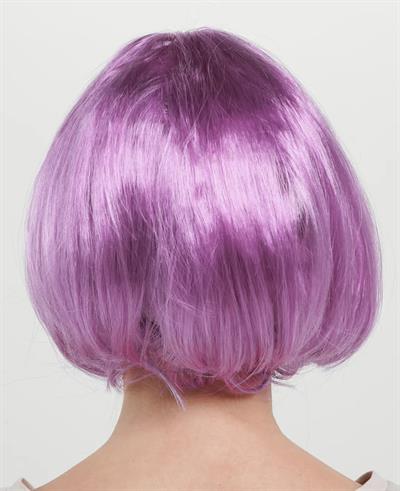 Rose Pembe Renk Düz Kesim Küt Parti Peruğu Kısa Takma Saç (3936)