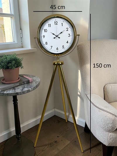 Royal Gold Tripod Ayaklı Dekoratif Saat