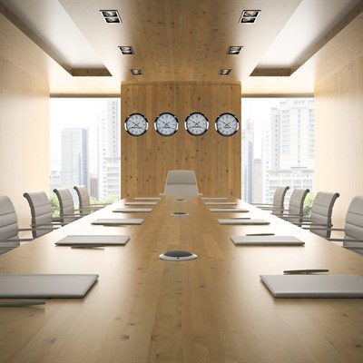 Royal Krom 4’lü 36 Cm Metal Dünya Duvar Saatleri