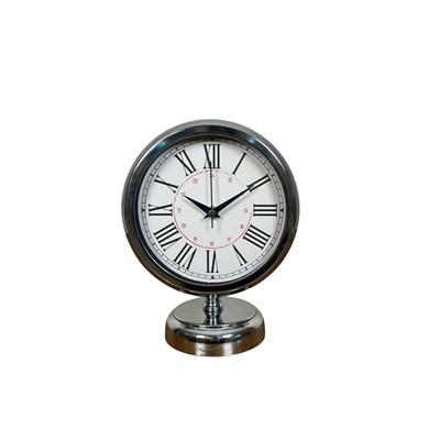 Royal Krom Roma Rakamlı 25 x 20 Cm Metal Masa Saat