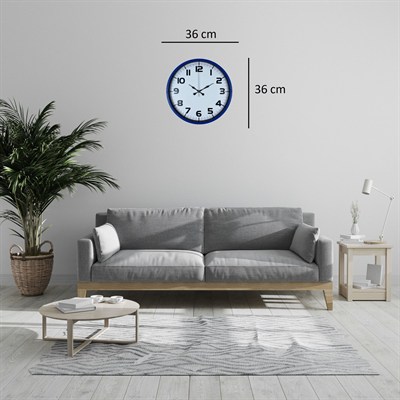 Royal Lacivert 36 Cm Duvar Saati