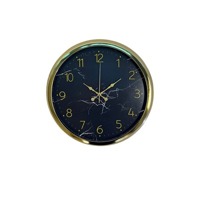 Royal Marble Gold 40 Cm Metal Duvar Saati