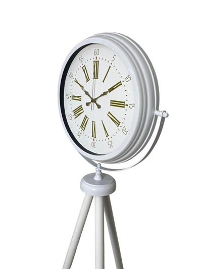 Royal White Gold Roma Rakam Tripod Ayaklı Saat