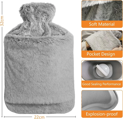 Rubby Sıcak Su Torbaları Peluşlu Bx40