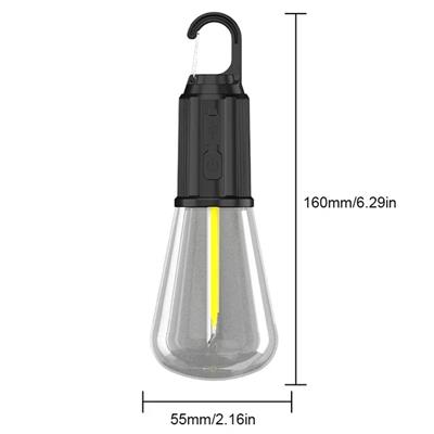 Rustik Taşınabilir Şarjlı Tasarruflu Ampul 10W Led Lamba Type-c Şarj Askılı Asma Aydınlatma T020 (3936)
