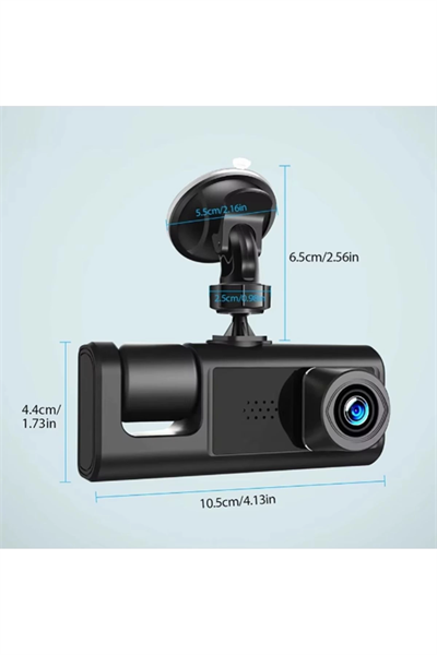 S-1 1080p Araç içi Kamera 3 Kameralı ( Ön Görüş - Geri görüş - İç Görüş ) Gece Görüşlü