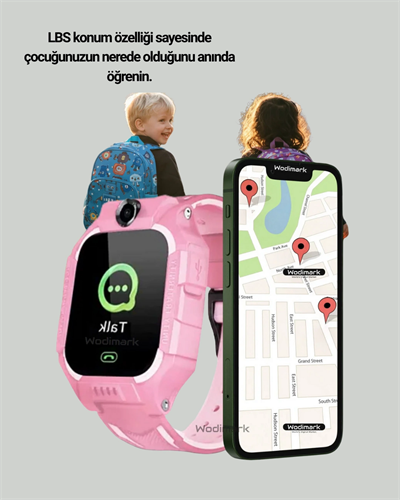 S10 Akıllı Çocuk Saati Anlık Konum ve Sesli Mesaj Destekli